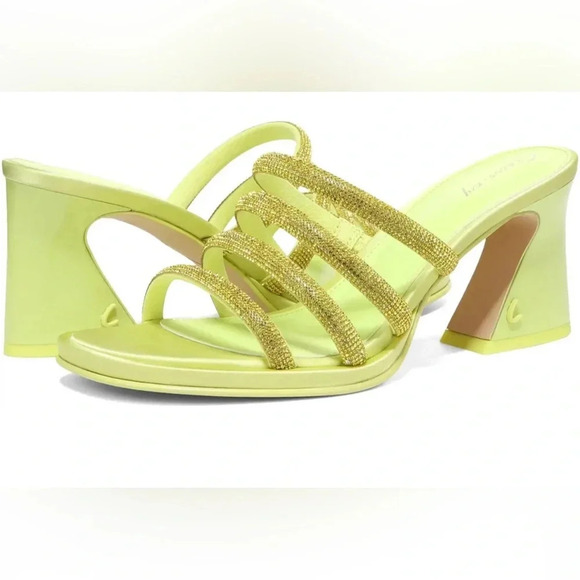 NWT Circus NY Heddie Heeled Sandals in lime - Picture 4 of 5